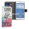 Kožený obal Samsung Galaxy S5 Mini - Wallet Live The Life