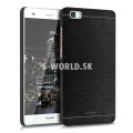 Zadný kryt Huawei P8 Lite - Aluminium Brush - čierna