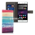Kožený obal Huawei P8 Lite - Wallet Dreamer