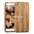Drevený kryt Huawei P8 Lite - Wood - svetlo-hnedá