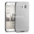 Zadný kryt Samsung Galaxy S6 Edge - Aluminium Brush - strieborná