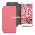 Kožený obal Samsung Galaxy S7 - Flip Cover - staroružová