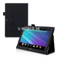 Kožený obal Acer Iconia Tab 10 A3-A30 - Stand - čierna