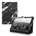Kožený obal Asus ZenPad 10 (Z300C/CG/CL) - Mramor - čierna