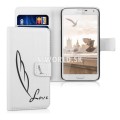 Kožený obal Samsung Galaxy S5 - Wallet Love Design