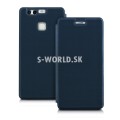 Kožený obal Huawei P9 - Flip Cover - tmavo-modrá