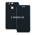 Kožený obal Huawei P9 - Flip Cover - čierna