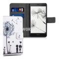 Kožený obal Huawei P9 Lite - Wallet Love Couple biela