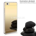 Silikónový obal pre Huawei P9 - Mirror - zlatá