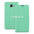 Kožený obal Samsung Galaxy A5 (2016) - Flip Cover - mentolová