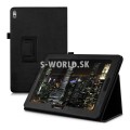 Kožený obal Lenovo IdeaTab A10-70 (A7600) - Stand - čierna