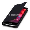 Kožený obal LG Spirit (H420/H440N) - Flip Cover - čierna