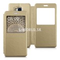 Kožený obal Huawei Honor 7 Lite - Easy View TPU - zlatá