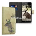 Kožený obal Samsung Galaxy A3 (2016) - Wallet Reindeer