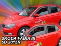 Deflektory Škoda Fabia III Hatchback od 2014r.-->(+zadné zahnuté)