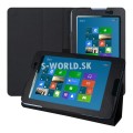 Kožený obal Lenovo IdeaTab A7-50 (A3500) - Stand - čierna