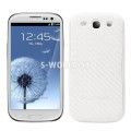 Výmenný kryt Samsung Galaxy S3 - Carbon - biela