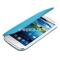 Kožený obal Samsung Galaxy S3 - Flip Cover - svetlo-modrá