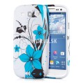 Silikónový obal Samsung Galaxy S3 - Flowers Swirl modrá