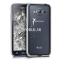 Silikónový obal Samsung Galaxy J3 (2016) - Fee Design strieborná