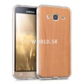 Silikónový obal Samsung Galaxy J3 (2016) - IMD - Wood svetlo-hnedá