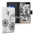 Kožený obal Samsung Galaxy J3 (2016) - Wallet Dandelion