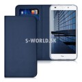 Kožený obal Huawei Honor 7 Lite - Flip Cover - tmavo-modrá