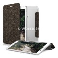 Kožený obal Huawei MediaPad T1 8.0 - Smart Korok - tmavo-hnedá