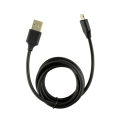 Duálny  Micro USB kábel pre mobilné telefóny/tablety - čierny