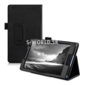 Kožený obal Lenovo Tab 3 8 - Stand - čierna