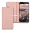 Kožený obal Huawei Honor 8 - Flip Cover - zlato-ružová