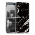 Silikónový obal Huawei Honor 8 - IMD - Mramor - čierna
