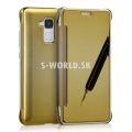 Puzdro pre Huawei Honor 7 Lite - Flip Case Mirror - zlatá