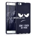 Silikónový obal Huawei P8 Lite - Don´t Touch - námornícka