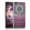 Silikónový obal Huawei P8 Lite - Indy Sun - bielo-ružová