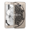 Silikónový obal Samsung Galaxy J5 (2016) - Half Flower čierna