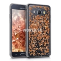 Silikónový obal Samsung Galaxy J5 (2016) - Flakes - medená