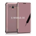 Kožený obal Samsung Galaxy J5 (2016) - Flip Case Mirror - ružová