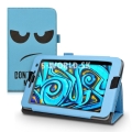 Kožený obal Huawei MediaPad T1 7.0 - Don´t Touch - svetlo-modrá
