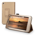 Kožený obal Huawei MediaPad T1 7.0 - Stand - zlatá