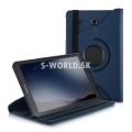 Kožený obal Samsung Galaxy Tab E 9.6 - Rotate - tmavo-modrá