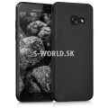 Silikónový obal Samsung Galaxy A3 (2017) - Matt - čierna