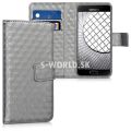 Kožený obal Samsung Galaxy A3 (2016) - Wallet Metallic