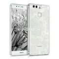 Silikónový obal Huawei P9 - IMD - Mandala - biela