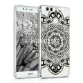Silikónový obal Huawei P9 - IMD - Mandala - čierna