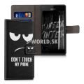 Kožený obal Sony Xperia M2 - Wallet Don´t Touch