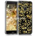 Silikónový obal Huawei P9 Lite (2017) - Flakes - zlatá