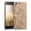 Zadný kryt Sony Xperia M5 - Hard Wood - svetlo-hnedá
