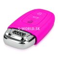 Silikónový obal na autokľúč AUDI Keyless (3-tlačidlový) - ružová