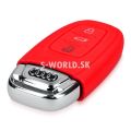 Silikónový obal na autokľúč AUDI Keyless (3-tlačidlový) - červená